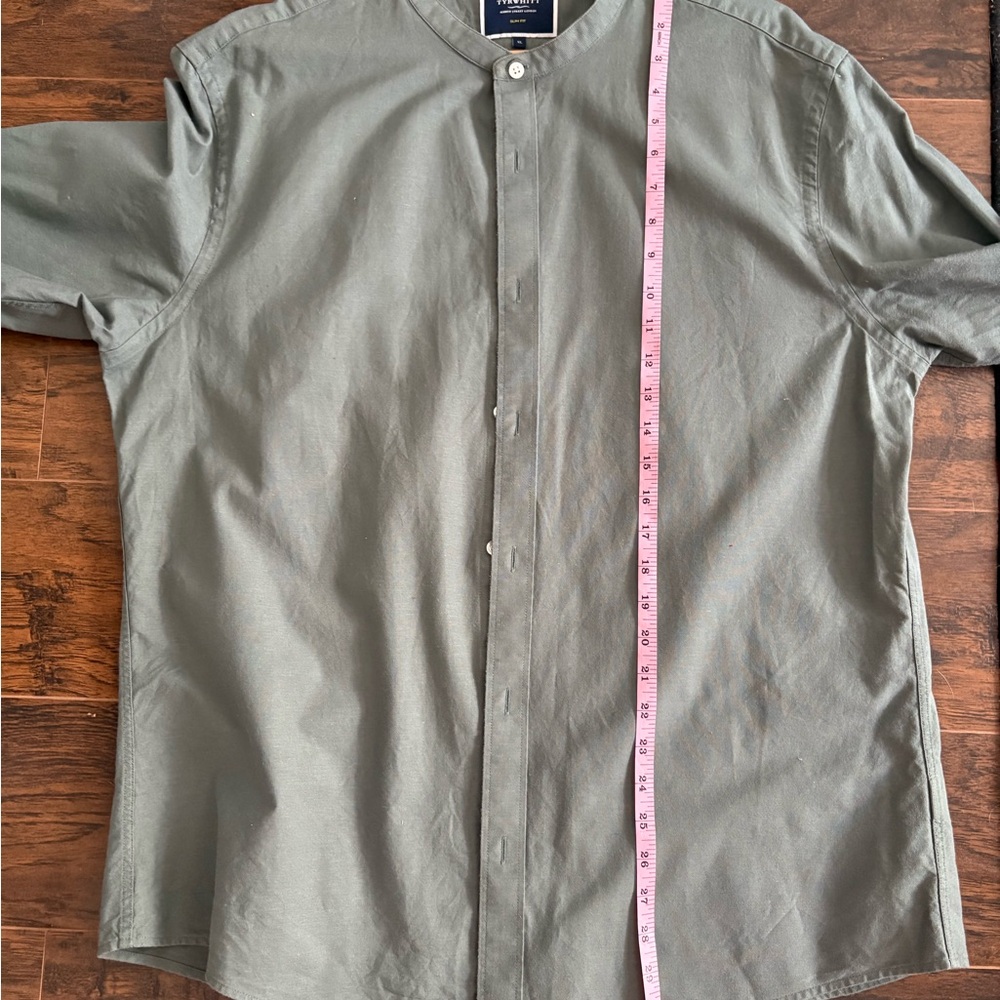 Green Button-Up Shirt